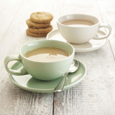 delicious. Mint Coffee Cup with Saucer