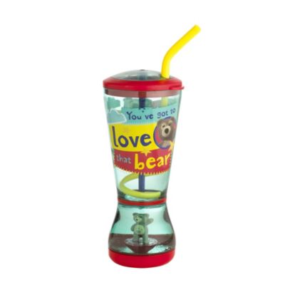 Charley Bear Glitter Bubble Glass