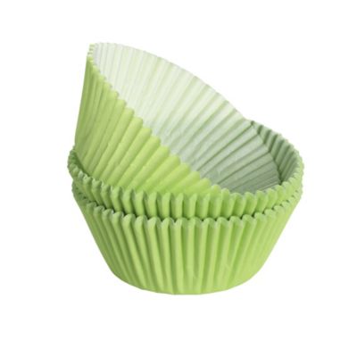 50 Green Cupcake Cases