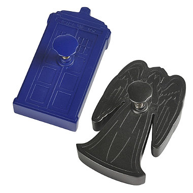 TARDIS and Angel Cookie Cutters