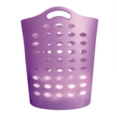 Tall Lilac Flexible Laundry Basket