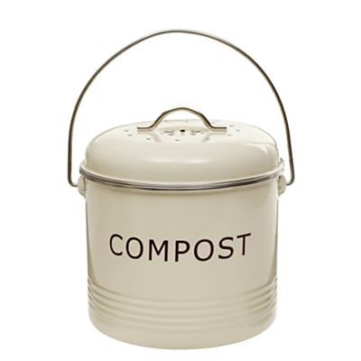 Tabletop Compost Food Bin 3.5L - Cream