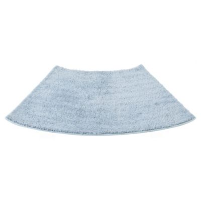 Blue Curved Shower Mat
