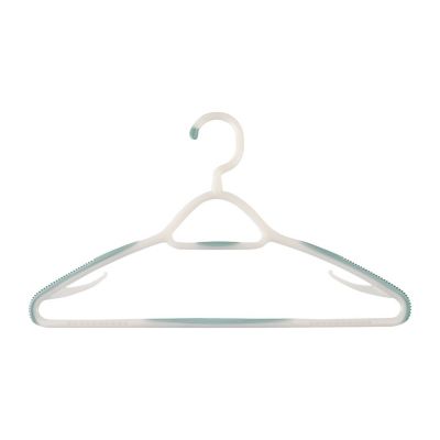 6 Purple Soft Grip Non Slip Clothes Hangers alt image 2