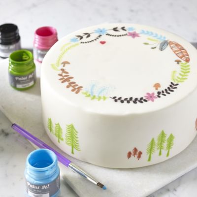 Edible Cake Decorating Colourful Food Paints 25ml - Pack of 6