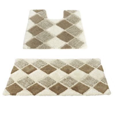 Diamond Mosaic Bathroom Mats