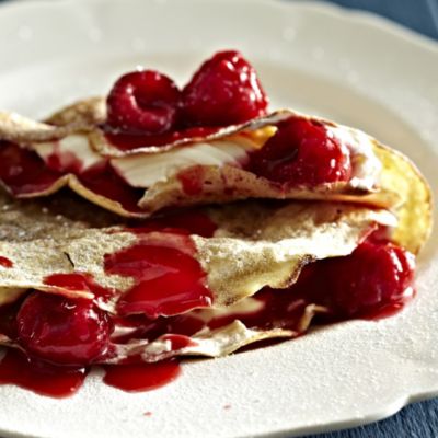 Raspberries and Cream Pancake Filling