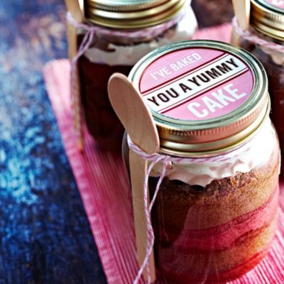 Cake In A Jar in Valentine recipes at Lakeland
