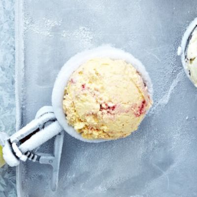 Peach Melba Ice Cream