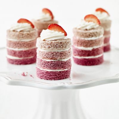 Mini Ombré Cakes With Vanilla Frosting Recipes Lakeland