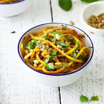 Butternut Squash Noodles With Fresh Pesto Vegetarian Recipes Lakeland
