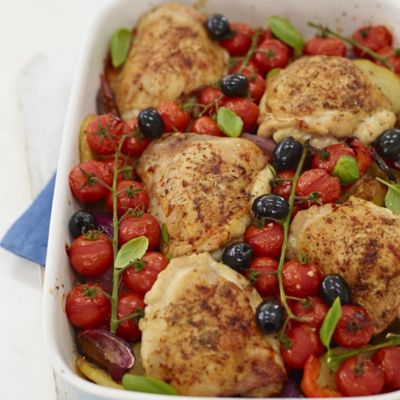 Davina's Chicken And Roast Vegetable Tray Bake Healthy Eating Recipes