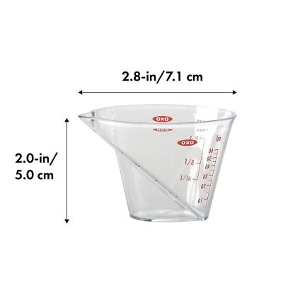 OXO Good Grips Mini Angled Measure Beaker Measuring Jug 60ml image(8)