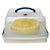 LocknLock Cake Carrier Caddy & Clear Lid - Square Holds 28cm Cakes