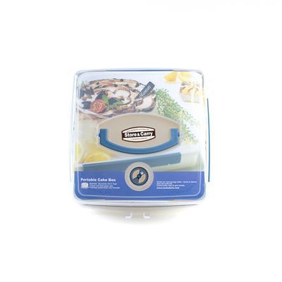 LocknLock Cake Carrier Caddy & Clear Lid - Square Holds 28cm Cakes image(3)