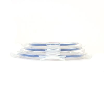 3 Lock & Lock Nesting Mixing Bowls 0.8L, 1.4L & 2.1L Set With Lids image(6)