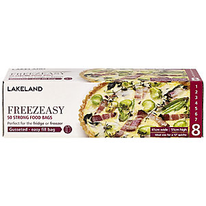 50 Gusseted Freezeasy Food Freezer Bags 41 x 51cm