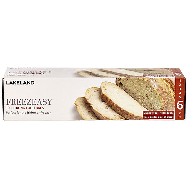 100 Flat Freezeasy Food Freezer Bags 28 x 41cm image(1)