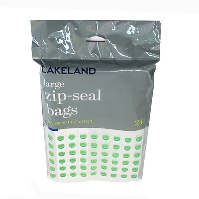 24 Lakeland Zip-Seal Freezer Bags 26 x 29cm - (Image 3)