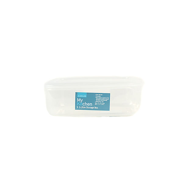 Microwavable Oblong Food Storage Container 3.5L image(1)