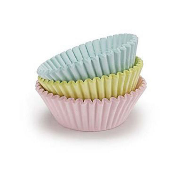 60 Lakeland Greaseproof Cupcake Cases - Pastel Colours image()