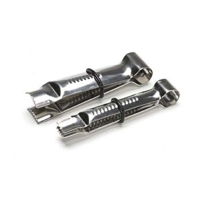 PME Set Di 2 Pinze Smerlate Open Vee Per Pasta Di Zucchero – Acciaio Inox, Grandezze 13mm E 19mm Per Decorazione Torte E Modellazione