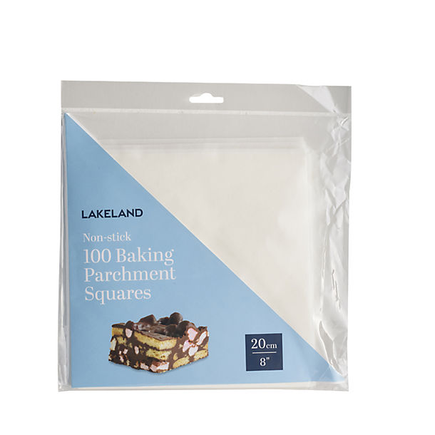 8 Lakeland Baking Parchment Liner Squares 20cm x 100 