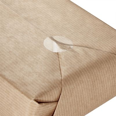 400 Wrap Fixers Clear Round Self Adhesive Sticker Seals image(3)