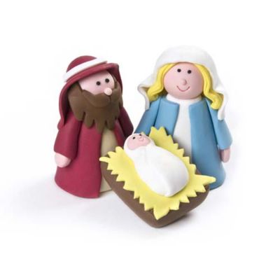 Nativity Cake Decoration - Mary, Joseph & Jesus image()