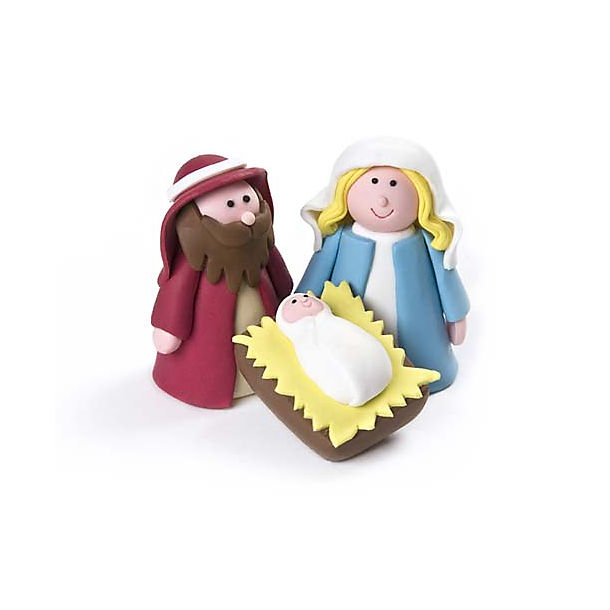 Nativity Cake Decoration - Mary, Joseph & Jesus image()