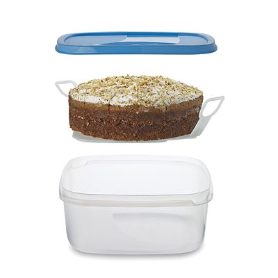 Square Cake Storage Box With Lifter Holds 23cm 9 Cakes Lakeland