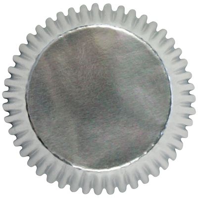 30 PME Greaseproof Cupcake Cases - Metallic Silver - (Image 3)