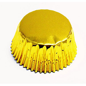 30 PME Greaseproof Cupcake Cases - Metallic Gold