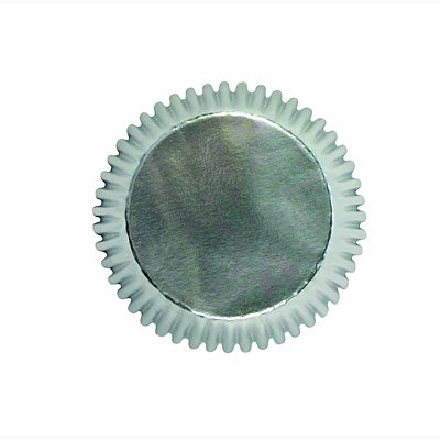 45 PME Greaseproof Mini Bon Bon Cake Cases - Metallic Silver - (Image 2)
