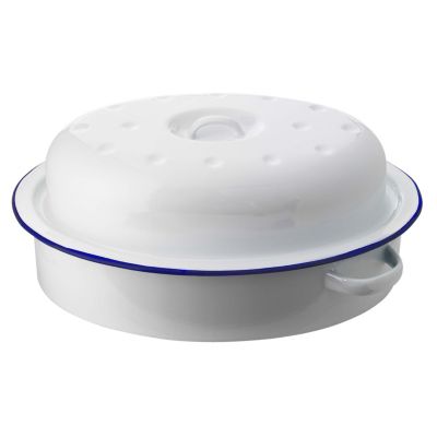 Traditional Enamel Oval Roaster image()