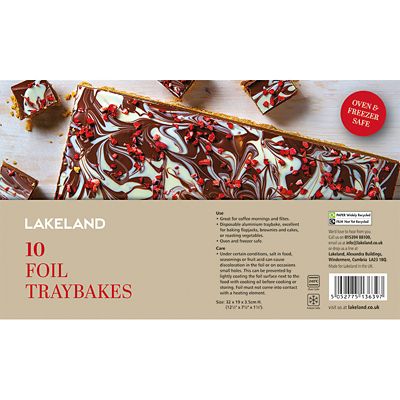 10 Foil Tray Bake Baking Trays 32 x 19cm image(4)