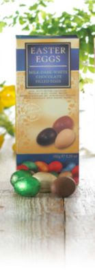 Mini Belgian Easter Eggs Milk, Dark and White Chocolate Centres image()
