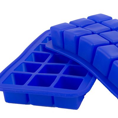 2 Silicone 18 Hole Ice Cube Freezer Trays  image(3)