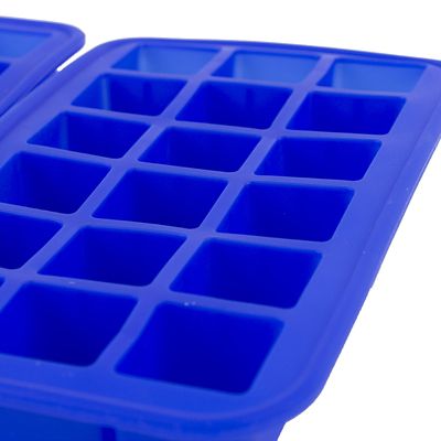 2 Silicone 18 Hole Ice Cube Freezer Trays  image(5)