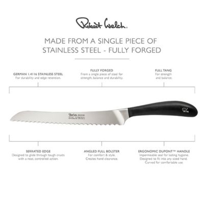 Robert Welch Signature Stainless Steel Bread Knife 22cm Blade - (Image 4)