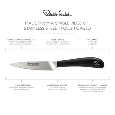 Robert Welch Signature Stainless Steel Vegetable Knife 10cm Blade - (Image 4)
