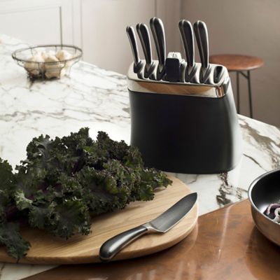 Robert Welch Signature Knife Block Sharpener and 6 Knives image(2)