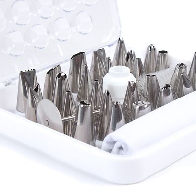 Complete Cake Decorating Icing Nozzle and Piping Bag Set - (Image 4)