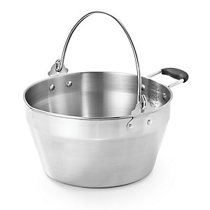 Stainless Steel Maslin Jam Pan and Handle 8.5L