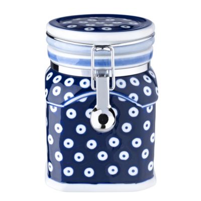 Blue Spotty Canister image(1)