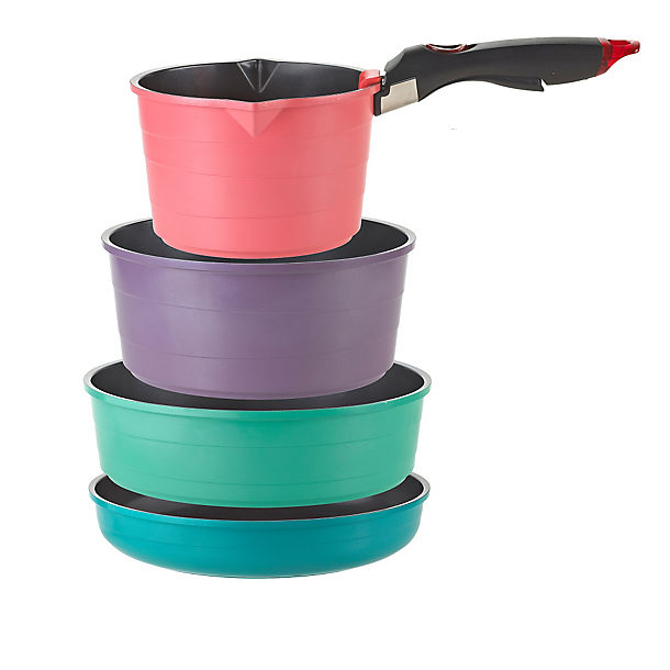 Colourful Ceramica 4pc Nesting Pan Set image(1)