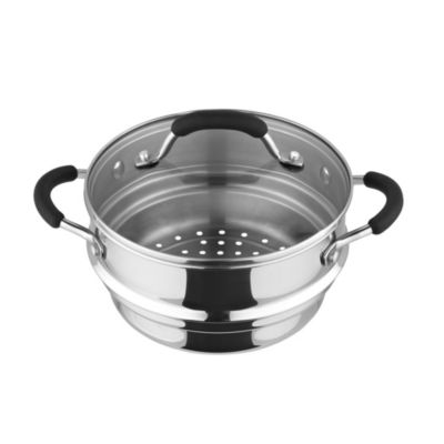 Stainless Steel Steamer Pot Thick-bottomed, 3 Tier Food Steamer for  Cooking, Large Metal Steam Cooker, Work for Induction and Stove, Suitable  for