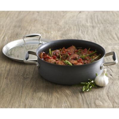 Hard Anodised 22cm Shallow Bellied Casserole image(1)