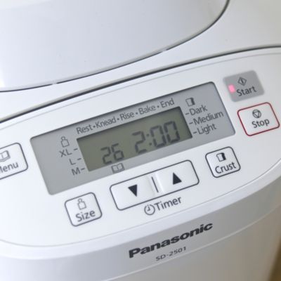 Panasonic White SD-2501 WXC Bread Maker 3 Loaf Sizes image(3)