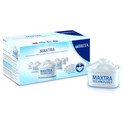 BRITA MAXTRA + Replacement Water Filter Cartridges - Pack of 6